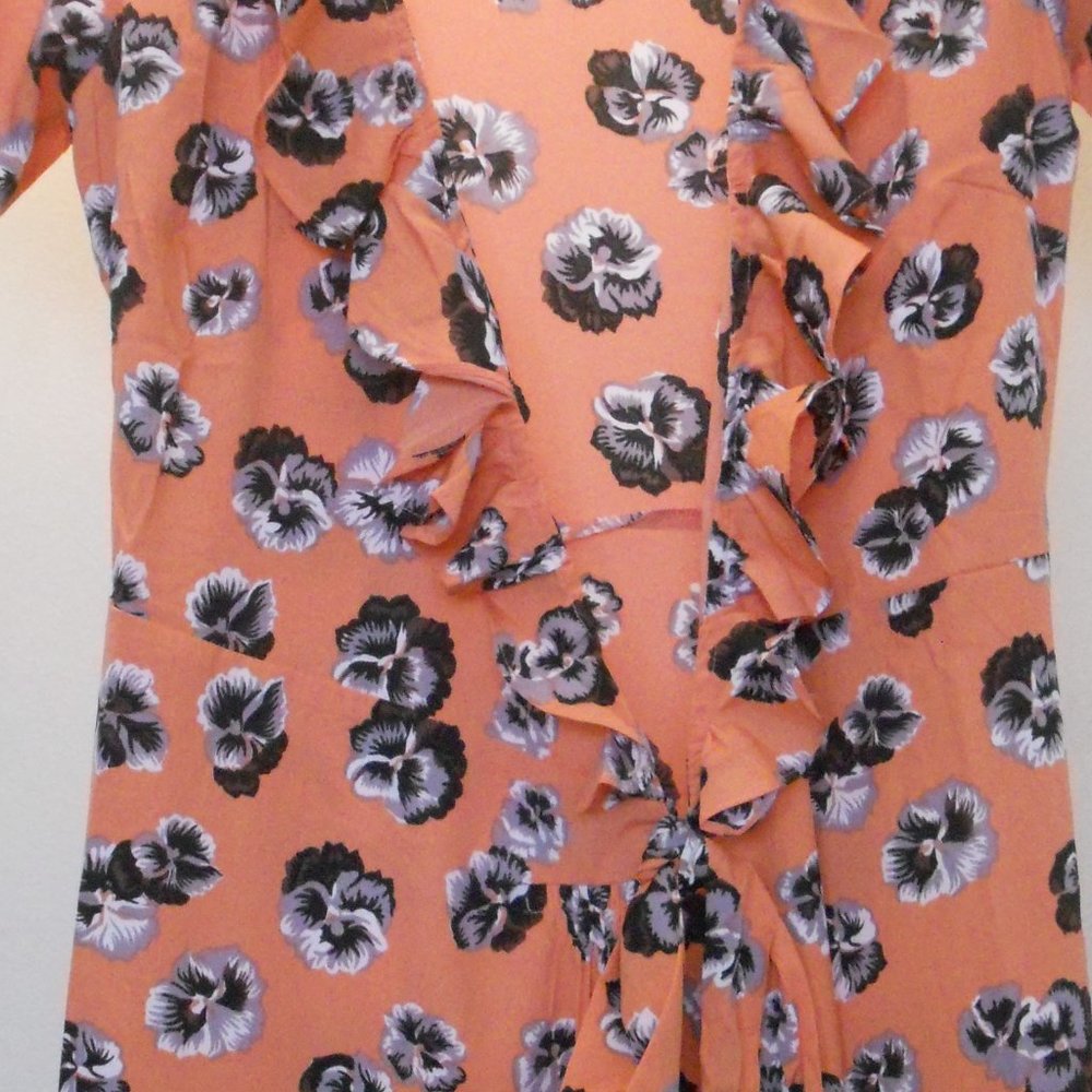 Women's 100% Polyester Pansy Robe (M) Size